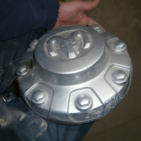 C99029FS - 2019 - 2024 - Dodge - Ram - 4500 - 5500 - OEM - Silver - Front Center Cap - 6ZF91S4AAA - Used - Hub Cap